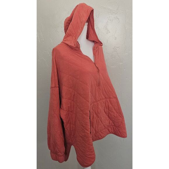 Old Navy Peach Orange Quilted Pullover Sweatshirt - Picture 4 of 9